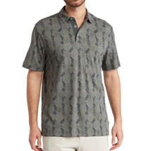 Tommy Bahama Men's Short Sleeve Pina Grove Pique Polo Pineapple Print Shirt Coal - £47.11 GBP