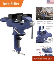 Versatile Home Vise with Quenched Jaw for Woodworking &amp; Metalworking Pro... - $57.76