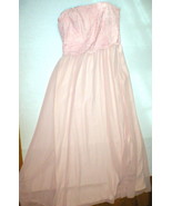 New Womens 4 NWT Ralph Lauren Dress Evening Gown $230 Pink Strapless Str... - £182.01 GBP