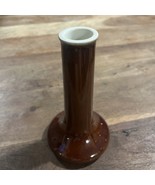 Hall Pottery #631 1/2 Bud Vase Brown USA Nice 6in - $19.14 CAD