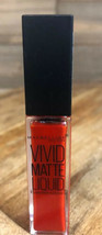 Maybelline Color Sensational Vivid Matte Liquid Lipstick In Orange Shot - $5.86