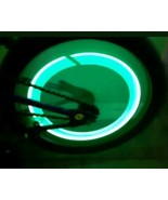 4 X GREEN LED VALVE STEM RIM TIRE LIGHTS ACCESSORIES 4 UR CHEVY FORD LIN... - £7.43 GBP