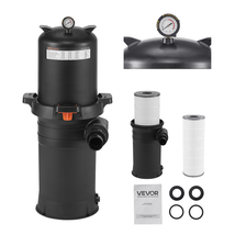 VEVOR Cartridge Pool Filter Valve 200 Sq.Ft 9000 GPH Pool Filtration System - $305.99