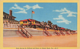 Atlantic Beach Florida~Bulkhead &amp; HOMES~1949 Postcard - £8.25 GBP