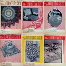 Six Lot Bundle Workbasket Magazine 1961 Vintage Home Goods Crafts Fashion Food - £6.71 GBP