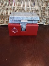 December Home Silver Glitter Metal Stocking Holder - Christmas - £19.78 GBP