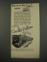 1956 Caribe Hilton Hotel, San Juan Puerto Rico Ad - You&#39;re in the swim - £14.48 GBP
