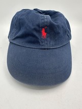 Polo Ralph Lauren Hat Cap Blue Red Pony Infant Baby One Size Stretch Flex - $9.74