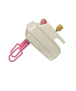 Vintage Barbie Doll Accessory Pink &amp; White Hand Held Wind-Up Mixer Beate... - £4.43 GBP
