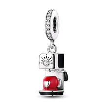 Coffe machine simil pandora charms,coffee charm for pandora, gift charm for pand - £15.18 GBP