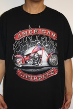 AMERICAN CHOPPERS Rubberized Logo T-shirt XL - $7.95