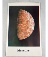 Vintage 90s Solar System Astronomy Flashcard Postcard Mercury 7.5&quot;x4&quot; - £5.60 GBP