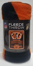 Cincinnati Bengals 50&quot; by 60&quot; Fleece Marquee Throw Blanket - NFL - $20.36 CAD