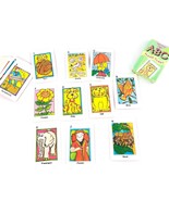 Vintage ABC Flash Cards Creative Child Games Cute Illustrated Cards Educ... - £13.13 GBP