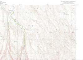 Rathbun Ranch Quadrangle Wyoming 1957 Map Vintage USGS 7.5 Minute Topographic - £15.76 GBP