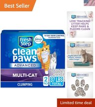Clumping Cat Litter, Advanced, Clean Paws Multi-Cat, Extra Large, 37 Pou... - $59.94
