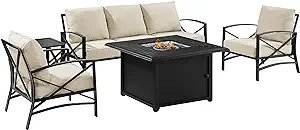 Crosley Furniture KO60036BZ-OL Kaplan Outdoor Metal 5-Piece Seating Set ... - $3,143.99