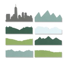 Sizzix Thinlits Die Set 8PK Skyline Silhouettes by Josh Griffiths | Chapter 2 20 - £13.58 GBP