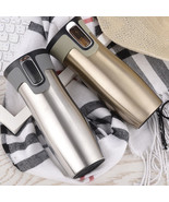 Vacuum Insulated Stainless Steel Travel Mugs Water Flask Thermal Tea Bottle - £18.95 GBP+