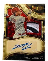 Nolan Arenado Auto Patch True 1/1 Autograph Jersey Cardinals 2021 Select Gold sp - £5,143.85 GBP