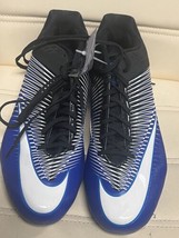 Nike Football Men’s Vapor Cleats Size 14 Speed Blue 2 TD Molded 833380-4... - $55.17