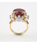 Tiffany &amp; Co Schlumberger Rosa Tormalina e Diamante Fiore Anello Blu Lib... - €109.775,07 EUR