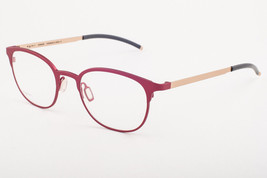 Orgreen RILA 740 Matte Metallic Red / Sandblasted White Gold Eyeglasses 48mm - £151.94 GBP