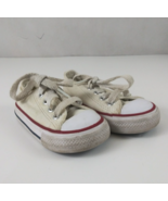 Converse All Star White Sneakers Infant Shoes Size 4 - $9.89