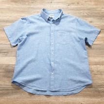 Old Navy Mens XL Short Sleeve Casual Shirt Cotton Linen Vacation Weekend Office - £11.91 GBP