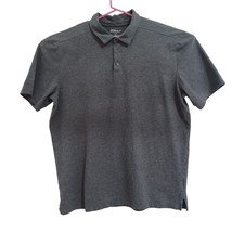 Skechers GoGolf Polo Shirt Men&#39;s 2XL Collared Short Sleeve Dark Gray Cotton - £5.06 GBP