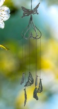 Cottage Garden Verdi Green Swallowtail Butterfly Aluminum Mobile Wind Chime - £32.64 GBP