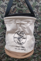KLEIN TOOLS 150lbs Capacity Bucket Bag Canvas Straight Wall Off White 5104CLR17 - $122.76