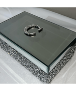 Mirrored and embellished monogrammed C” jewelry box - €8,94 EUR
