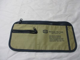 Vintage Sohio Gas and Oil Advertising canvas car visor pouch holder 11.5... - $53.45