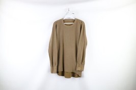 Vintage 90s Streetwear Mens Medium Faded Thermal Waffle Knit Long Sleeve T-Shirt - £33.78 GBP