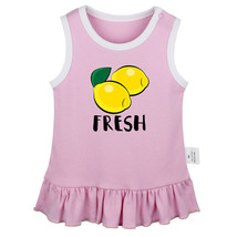 Lemon Fresh Lemonade Novelty Pattern Dresses Newborn Baby Princess Dress Skirts - £10.45 GBP
