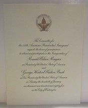 Ronald Reagan Presidential Inauguration Invitation - £56.06 GBP