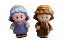 Fisher Price Little People Christmas Nativity Manger Joseph &amp; Mary Replacement  - £9.57 GBP