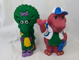 Barney Dinosaur Baby Bop Coin Bank Figure Lot 1992 - £19.69 GBP