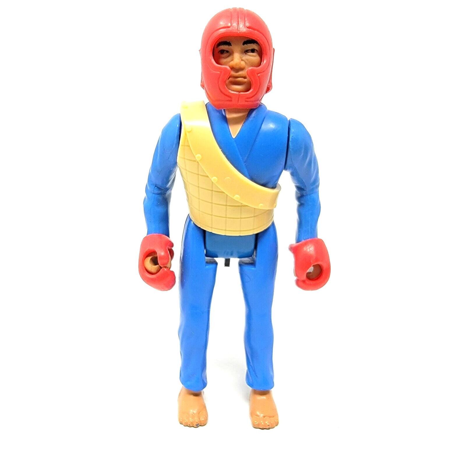1984 Remco Secret of the Ninja Thai Kick Boxer Red Gear Vintage Figure - $13.23