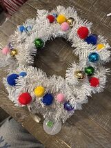 H For Happy Christmas Ornament Wreath - $49.38