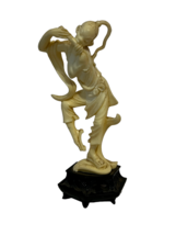 Roman Fontanini Depositato Portugal figurine Samurai Wu Tang 9&quot; monk flute art - £23.31 GBP