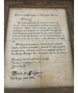 The Hobbit Ephemera Hand Made Thorins Invitation Framed Picture Bilbo Gandalf - $93.49