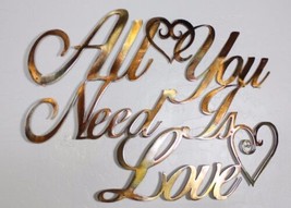 All You Need is Love Metal Wall Art 15&quot; x 16&quot; - £44.26 GBP