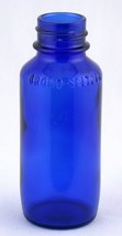 Cobalt Blue Bromo-Seltzer Glass Medicine Bottle - £3.93 GBP