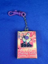Coca-Cola Mini Playing Cards Keychain Polar Bear Roller Skating Rare Vin... - $9.49