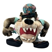 Tazmanian Devil Looney Tunes Big 20 inch Plush Hippie Peace Signs 1998 - £61.74 GBP