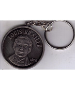 LOUIE BRAILLE BICENTENNIAL BIRTHDAY 1809 Keychain - $4.04 CAD
