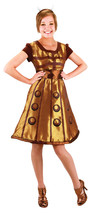 Elope Women&#39;s Doctor Who Gold Dalek Dress L/XL Gold - £107.49 GBP