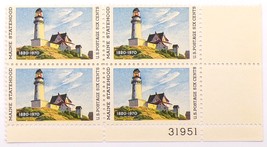 United States Stamps Block of 4  US #1391 1970 Maine Statehood - £3.13 GBP